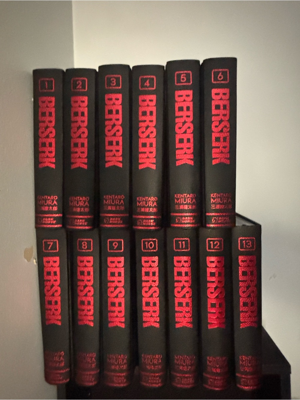 Abrand Berserk Manga Volumes 1-13 Black & Red Hardcover Set